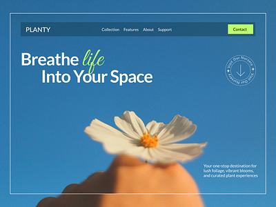 Planty | Landscape & Gardening Website | Homepage gardening homepage landing page landscape ui ui design uiux user experience user interface ux ux design web design website