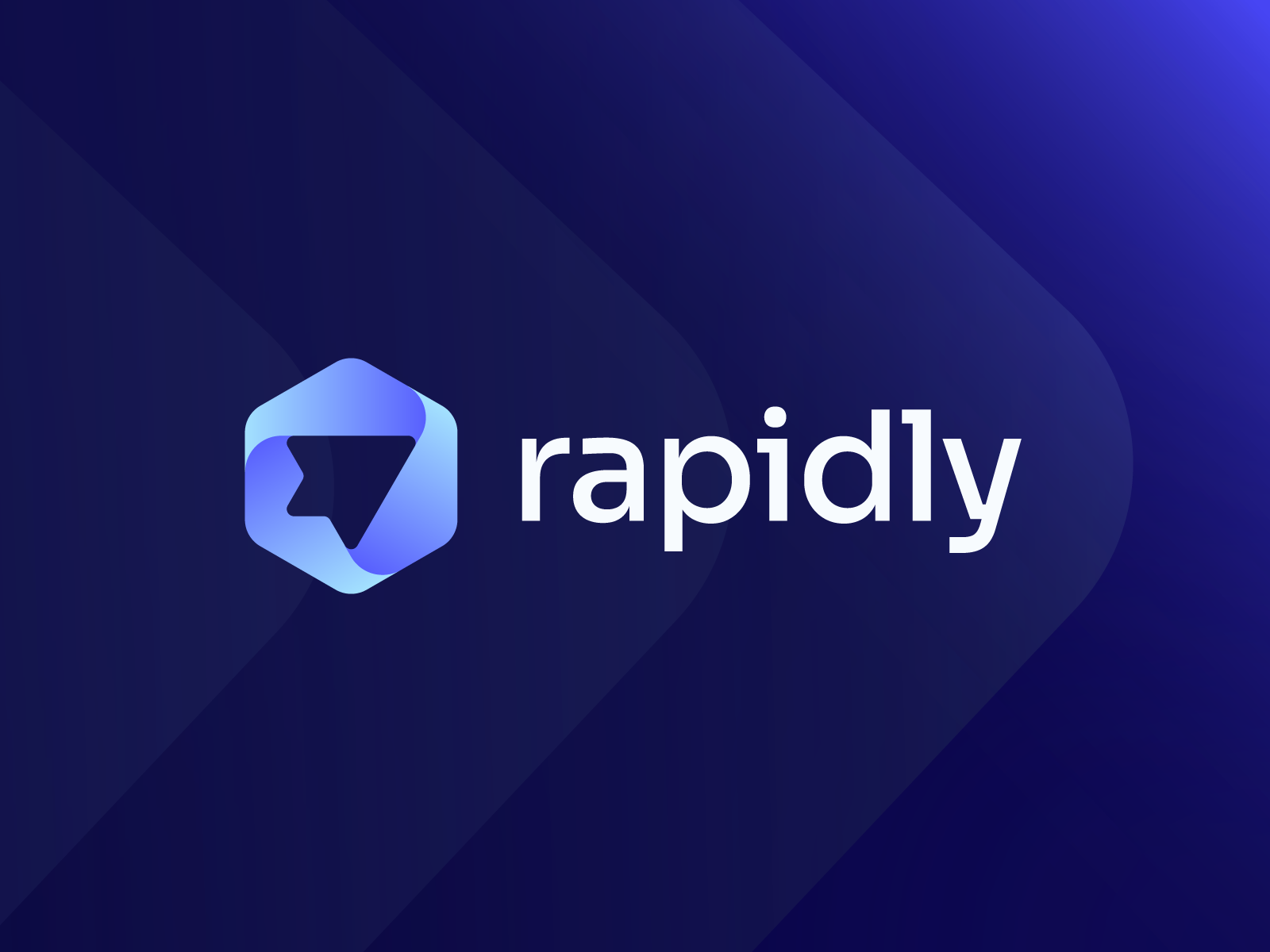 rapidly logo branding - paper plane logo abstract app icon brand brand identity branding design digital agency logo logo logo design logotype minimalist modern negative space logo paper plane rapid saas logo simple logos smart logo start up logo tech logo