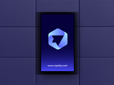 rapidly logo branding - paper plane logo abstract app icon brand brand identity branding design digital agency logo logo logo design logotype minimalist modern negative space logo paper plane rapid saas logo simple logos smart logo start up logo tech logo