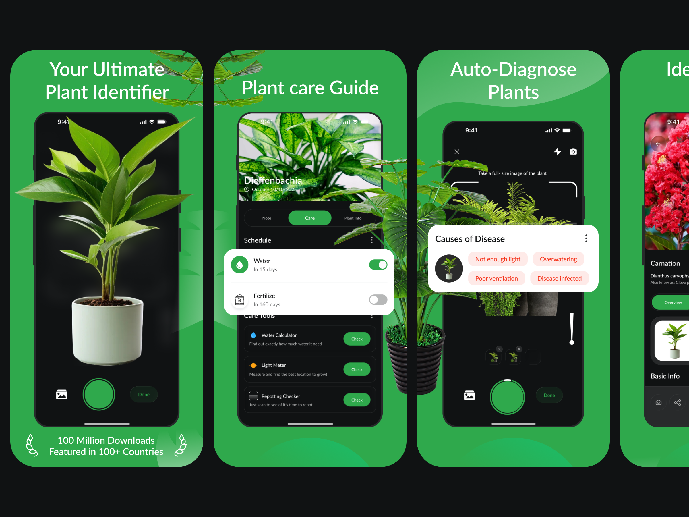 App Store Screenshots | PictureThis - Plant Identifier app design app presentation app store app store screenshots app store visuals apple store mobile app mobile app design nature app picturethis plant app plant care play store screenshot ui inspiration uiux