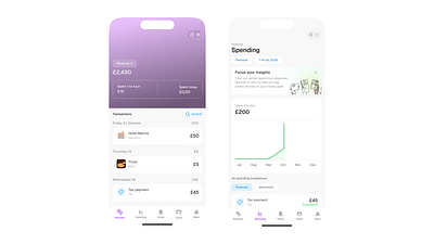 Fintech App UI branding design graphic design illustration product design ui ux