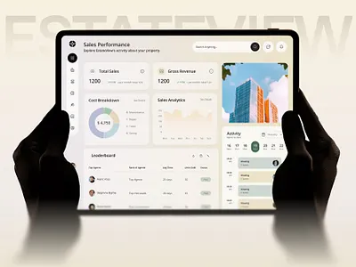 Estate View | Real Estate Dashboard UI UX Design admin admin dashboard admin panel crm dashboard dashboard design dashboard ui figma property property dashboard property management real estate real estate dashboard real estate management dashboard sahin mia ui uiux