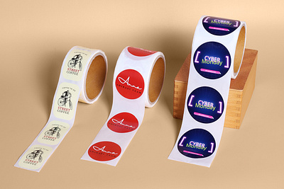 Personalised Vinyl Labels on Rolls brand branding custom stickers custom stickers uk logo logo creation logo design printing roll labels roll stickers rolls of stickers sticker ideas sticker printing sticker shop stickers stickers on a roll uk business uk shop vinyl roll labels vinyl stickers