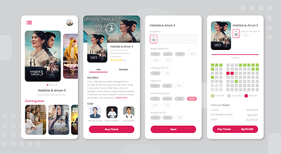 Movie Ticket Booking App ui