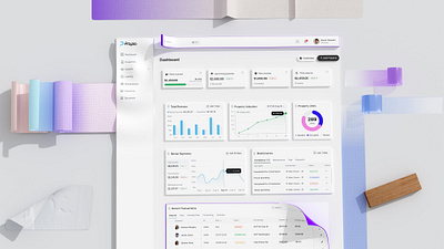 Property Management Dashboard I Propio 3d analytics dashboard dashboard design design interface management platform product design property property management property management app real estate real estate website realestate static ui ux web design