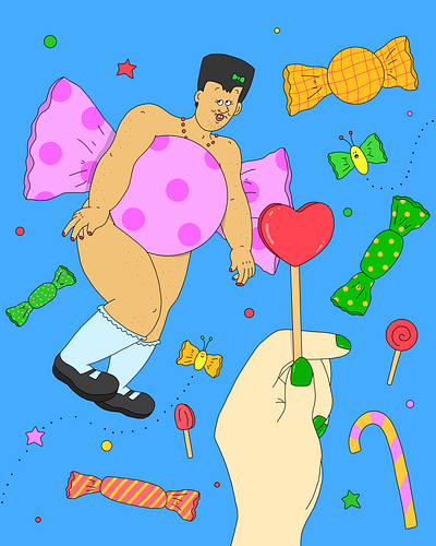 candy branding character design graphic design icon illustration vector