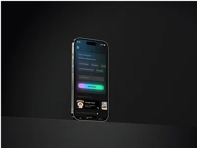 Wizad.ai - AI Poster Generator App Redesign ai ai powred figma mobile ui ui wizad ai