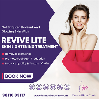 🌿 Derma Allura Clinic — Social Media Creative Design Showcase brad branding graphic design logo motion graphics ui