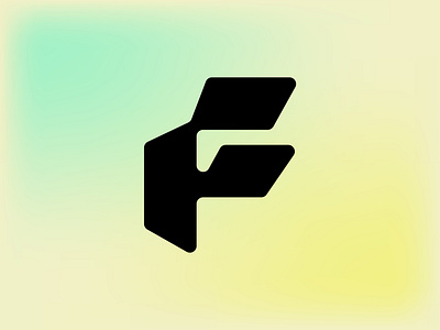 F letter monogram logo branding f f geometric logo f logo f tech logo letter f lettering minimalist monogram tech logo technology typeface typography