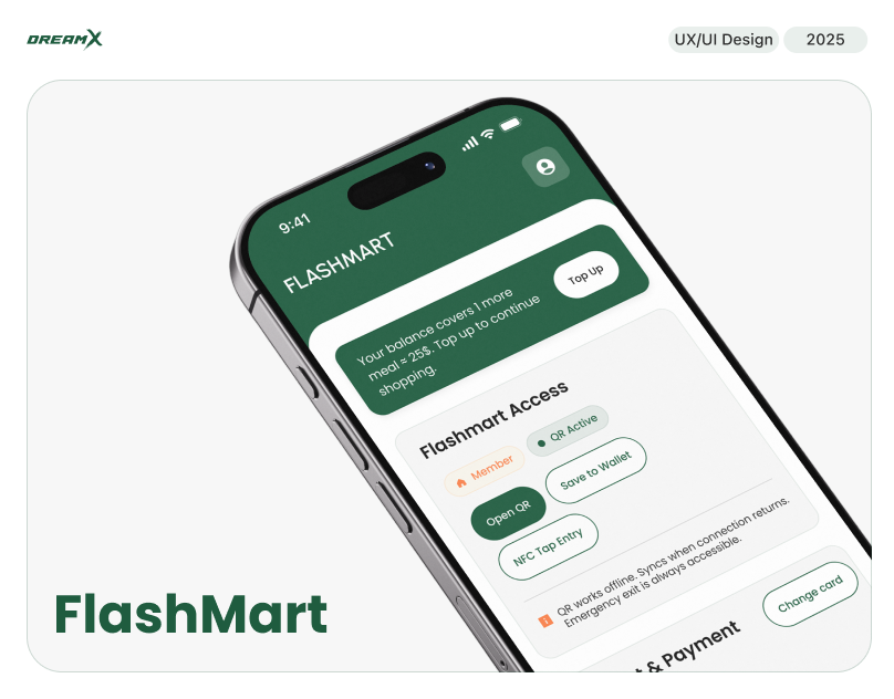 Smart Market Platform - FlashMart branding design dreamx e commerce fintech mobile app mobile app design qrnfc payment system retail platform ui ui design ux ux design