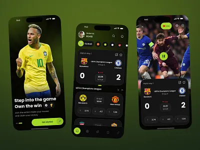Football Betting App UI – Live Match App app design bet app betting bookmaker football app gambling gambling app mobile app mobile app design mobile design mobile ui online casino sport app sport live sport product sports sports betting sports design sportsbook world cup live
