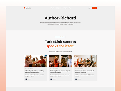 TurboLink-Author-Richard Digital Marketing Website Design app branding design graphic design illustration logo typography ui ux vector