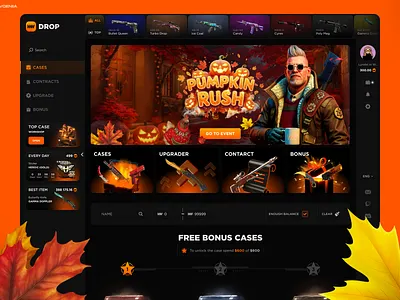 Open case website betting case casino counter strike cs2 design esport gambling game gaming open case ui ux