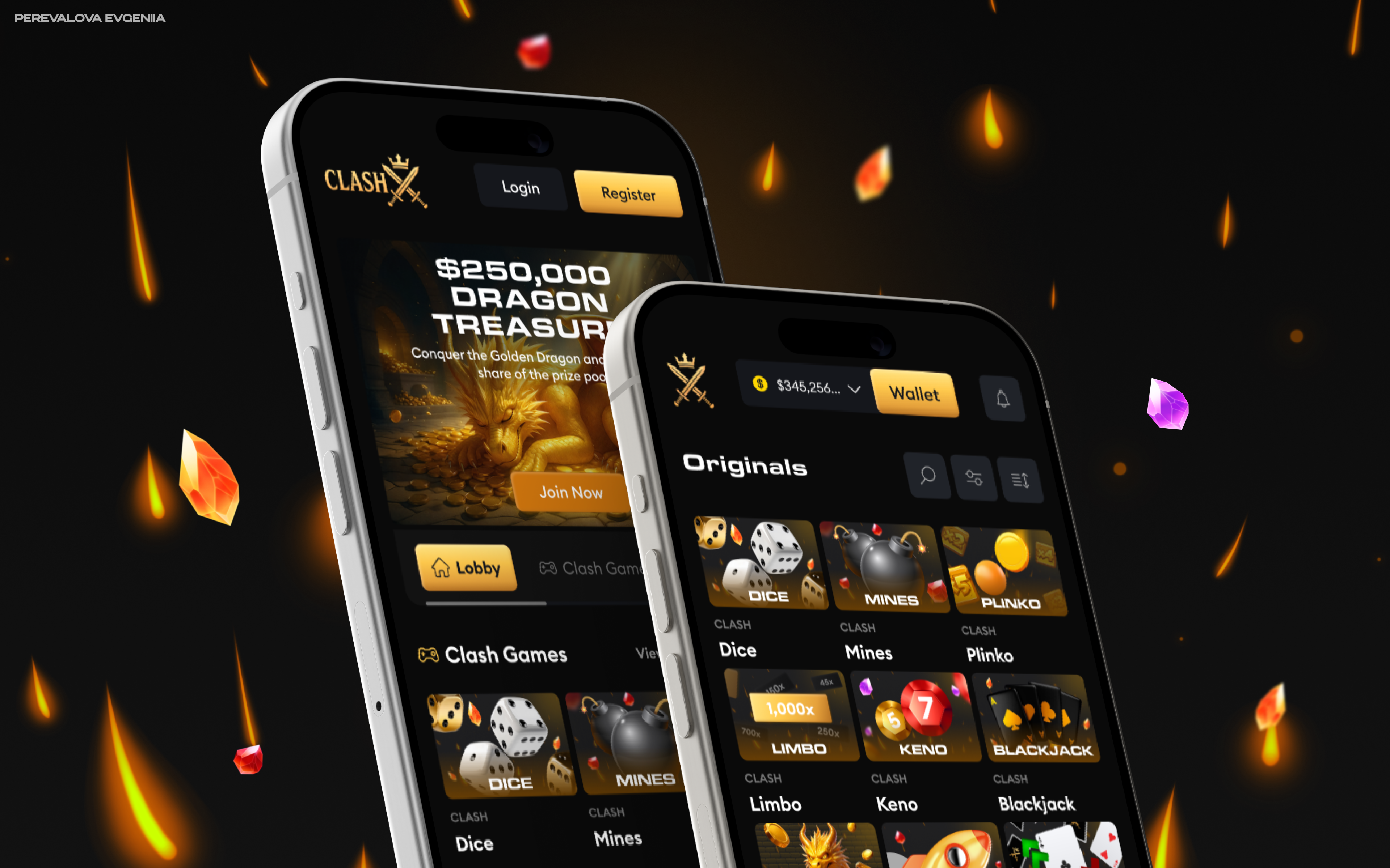 Example of Online Casino UI/UX Design