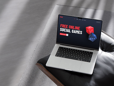 Kickr Hero Image UI Design agency brand identity branding button casino creative gaming graphic design hero image interface menu play shineo social games ui visual identity web design website