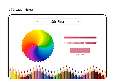 Daily UI 060 : Color Picker 60 color color picker dailyui design ui ux