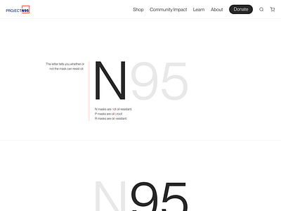 Project N95 design ecommerce illustration nonprofit ui ux visual design web design website