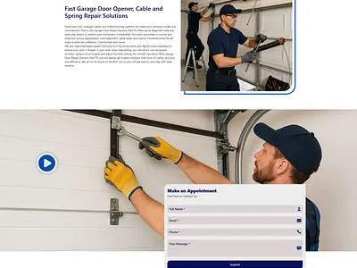 Garage Door Repair Shavano Park TX web design