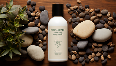 BOTANICARE: Earthy & Nourishing Body Lotion Packaging Design 🌿 texture focus
