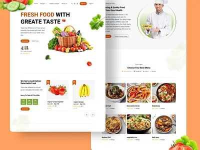 Grocery Website Landing Page Design grocery landing page shopping ui ux website