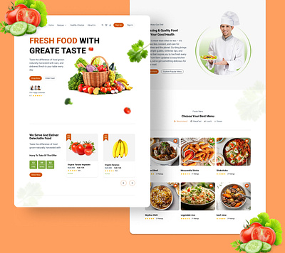 Grocery Website Landing Page Design grocery landing page shopping ui ux website