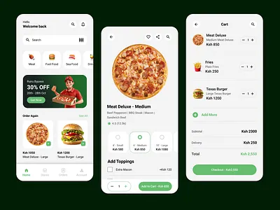 Food Delivery App Design food food delivery app mobile app ui ux