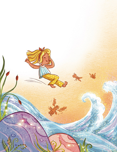 Lisa and Her Fairy Friends – Picture Book Illustration children book art children book illustration cildren book hand drawn illustration kidlit illustration procreate whimsical illustration