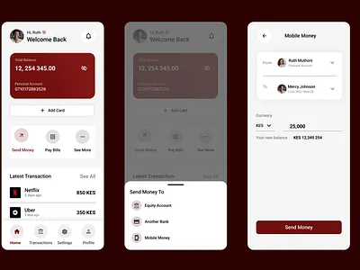 Mobile Banking App exploration mobile app mobile banking ui ux