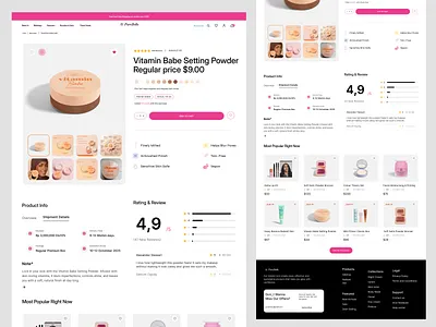 Cosmetics E-commerce shop beauty beauty landing page beauty product design beauty products website cosmetic website ecommerce beauty makeup website products skincare and makeup online store skincare websit skincare website ui design ux design website