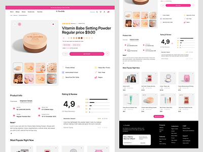 Cosmetics E-commerce shop beauty beauty landing page beauty product design beauty products website cosmetic website ecommerce beauty makeup website products skincare and makeup online store skincare websit skincare website ui design ux design website