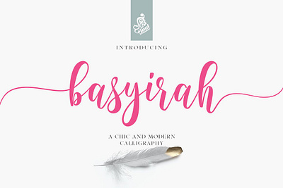 Basyirah Script basyirah script brochure template calligraphy script cardboard box mockup display font font typeface fonts handwriting lettering mockup magazine mockup mockup scene creator sans serif font signature font