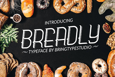 BREADLY TYPEFACE breadly typeface display display fnt display font font bundle headline font industrial font logo font logotype font monogram font poster font retro font typeface typeface font typography logo vintage font