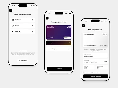 Payment Flow UI Exploration design payment ui