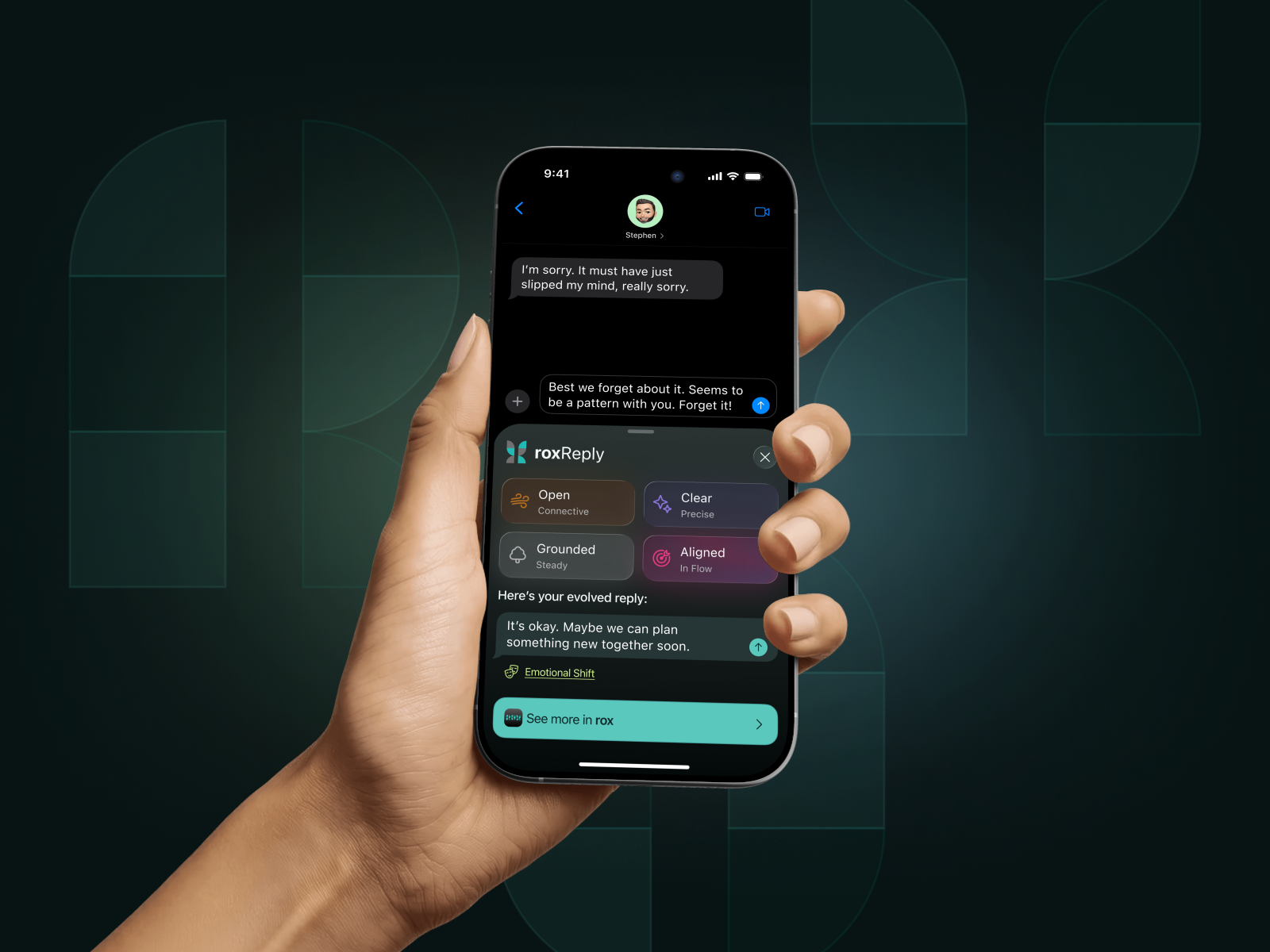 roxHealth - iOS App Extension ai app extension creative design health imessage ios ios app ui