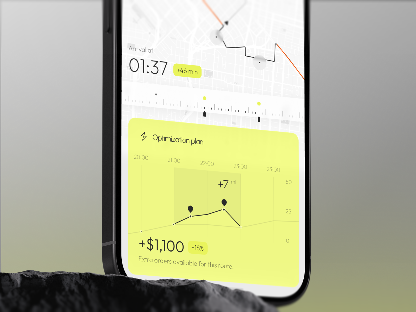 Electronic Cargo App – Logistics Mobile Dashboard admin ai app app design b2b business crm dashboard design interface logistics mobile app product saas software tms tracking truck ui ux