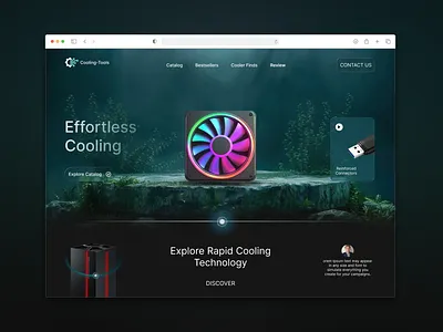 “Cooling Tools – Modern Landing Page UI”
