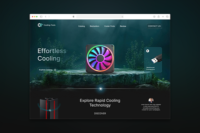 “Cooling Tools – Modern Landing Page UI”