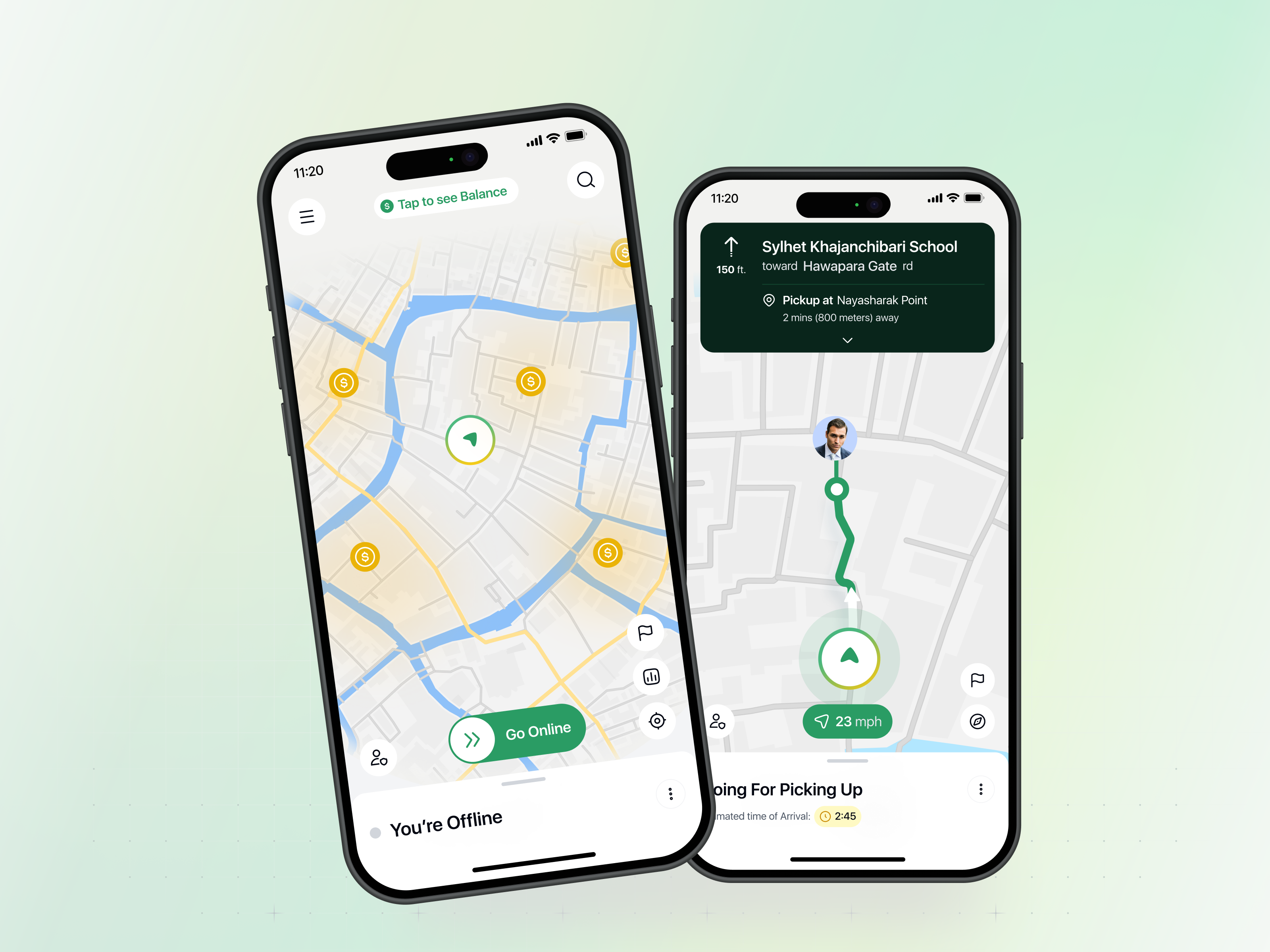 Veyo Drivers Mobile App - Homepage automobile car driver mobile app driver platform driverapp gps homepage interface location based services mobile app navigation ride ridebooking app rider rideshare transportation ui uiux