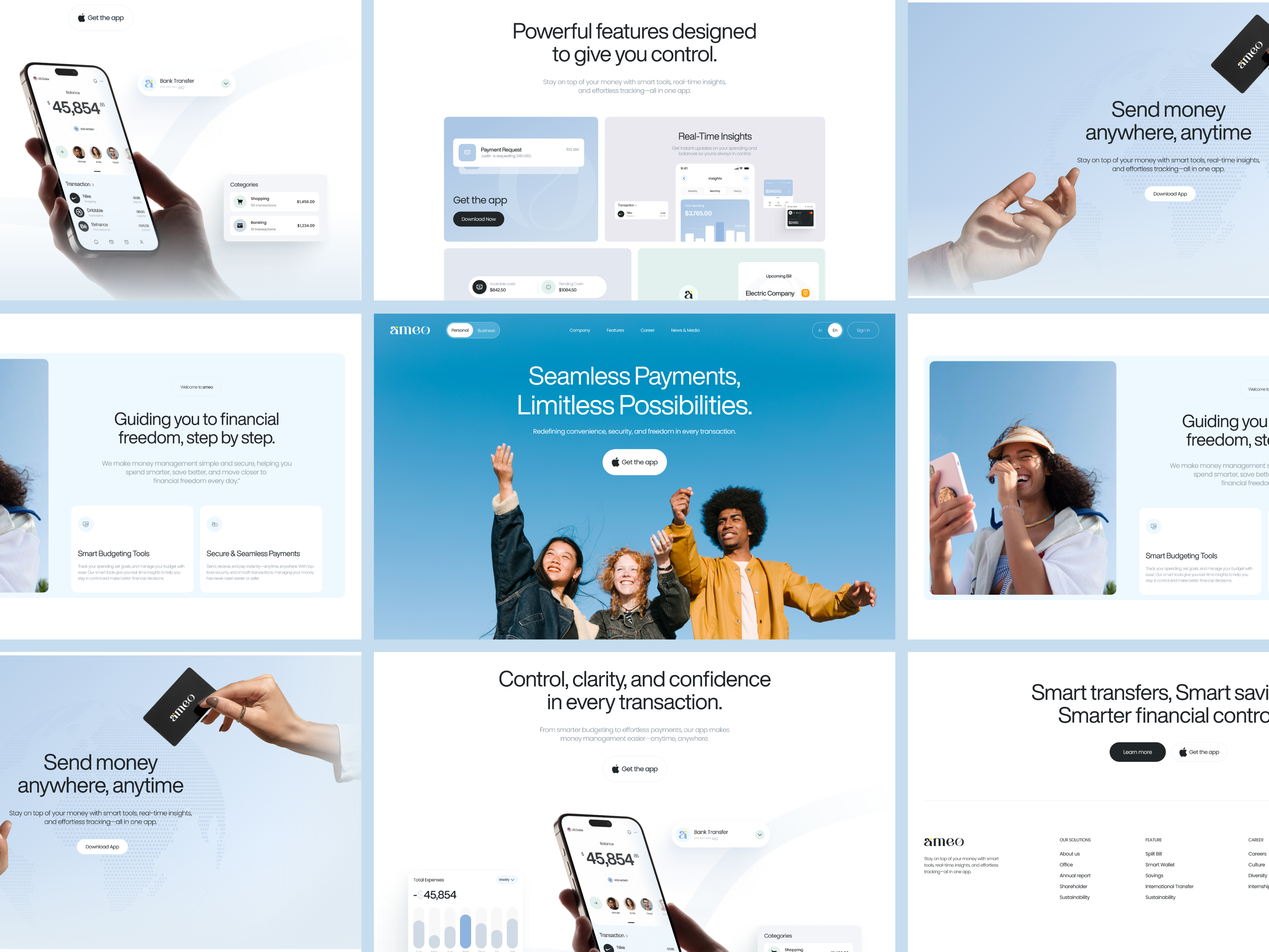 Example of Ameo-Finance Website Design