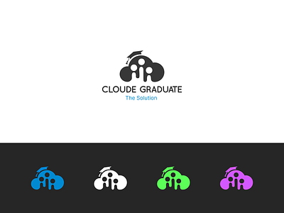 Cloude Graduate Logo brand brand identity branding cloude design design logo exploration graduate graphic design identity illustration logo logo design logo education logo graduate logo showcase logo type logos logotipo visual identity