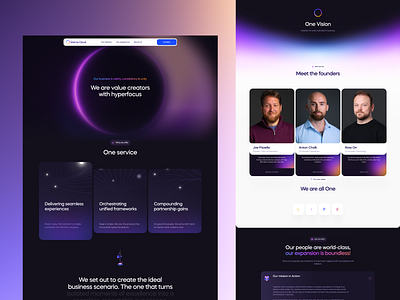 About Us Page Design for EternaCloud about us page design design studio graphic design illustration interface landing landing page ui user experience ux web web design website website design website development