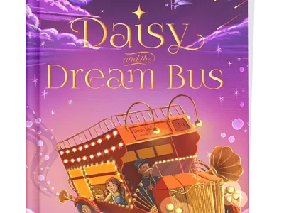 Daisy and the Dream Bus children book art children book illustration children books design hand drawn illustration kidlit illustration procreate whimsical illustration