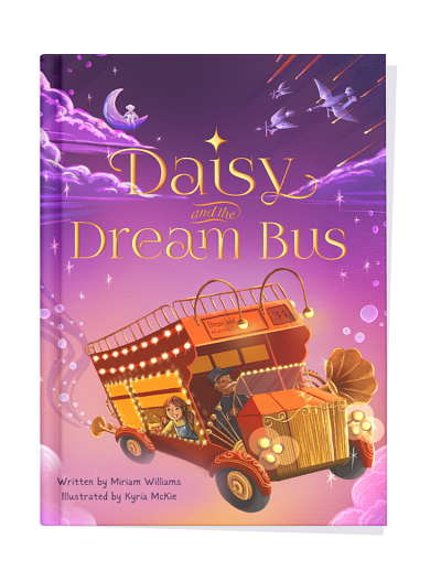 Daisy and the Dream Bus children book art children book illustration children books design hand drawn illustration kidlit illustration procreate whimsical illustration