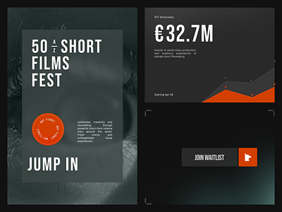 short film festival branding clean festival minimal movies simple techy ui voit xandovoit