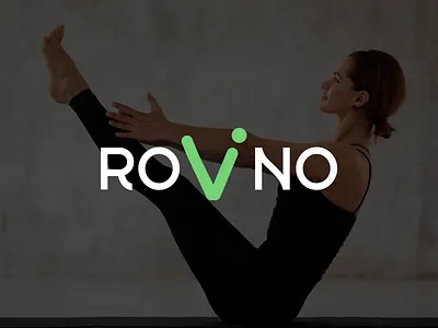 Logo creation for the Pilates studio «Rovno» banner branding design graphic design illustration logo typography ui ux vector