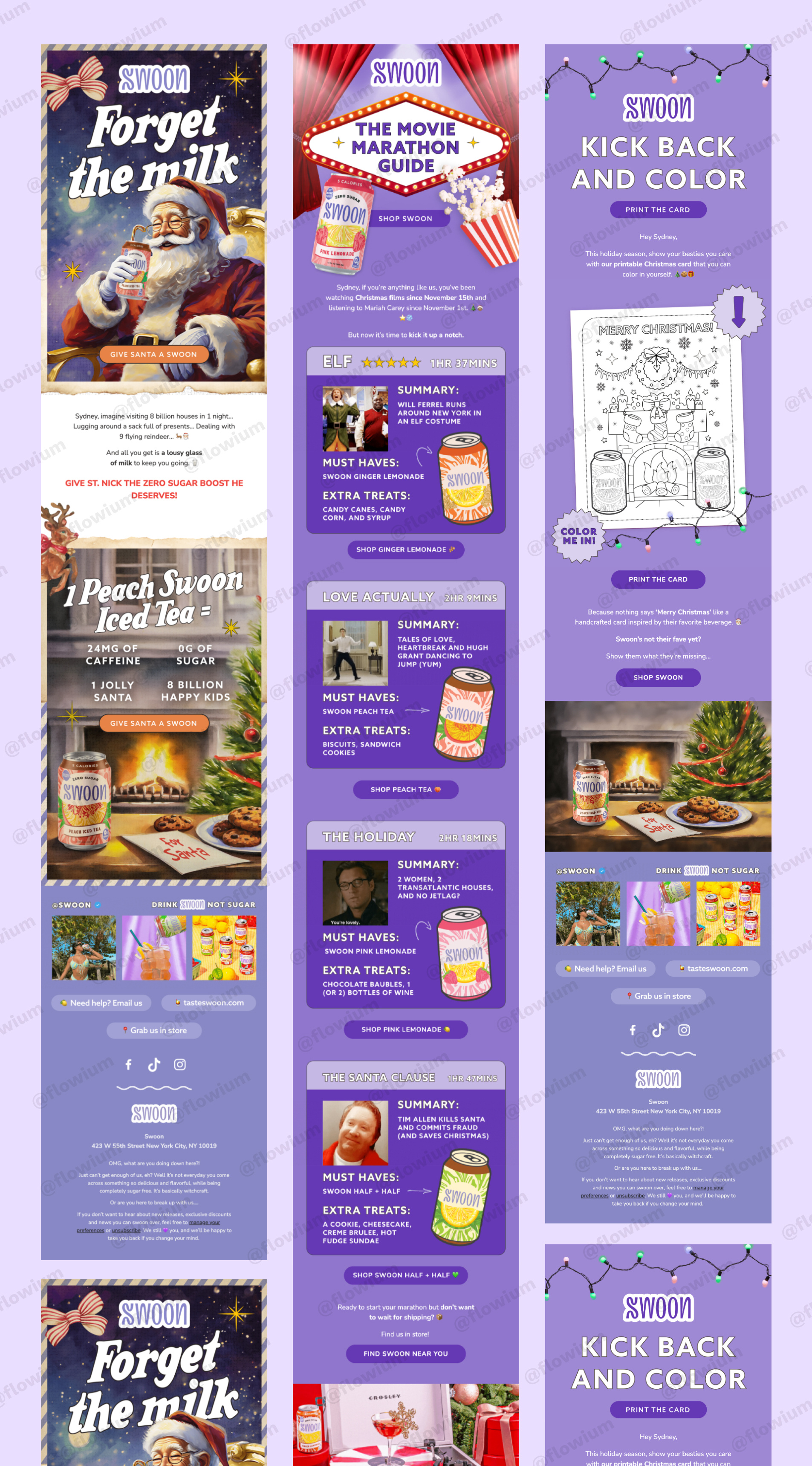 Holiday Email Campaign Design for Swoon ecommerce email marketing email email design email marketing holiday campaigns holiday marketing newsletter newsletter design