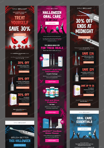 Halloween Email Design for Smile Brilliant email email design email marketing graphic design newsletter newsletter design