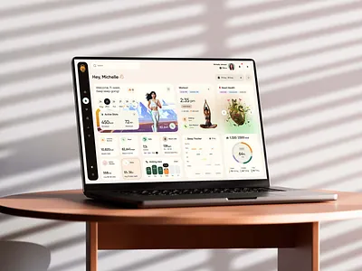 Modern Health Tracking Experience design health healthcare web webdesign website website design wellness yoga