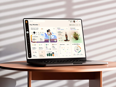 Modern Health Tracking Experience design health healthcare web webdesign website website design wellness yoga