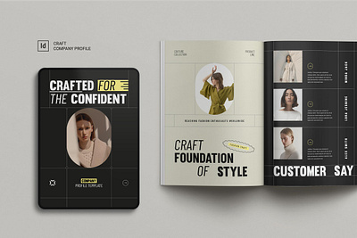 CRAFT | Company Profile a4 brochure business company profile craft graphic design indesign minimal
